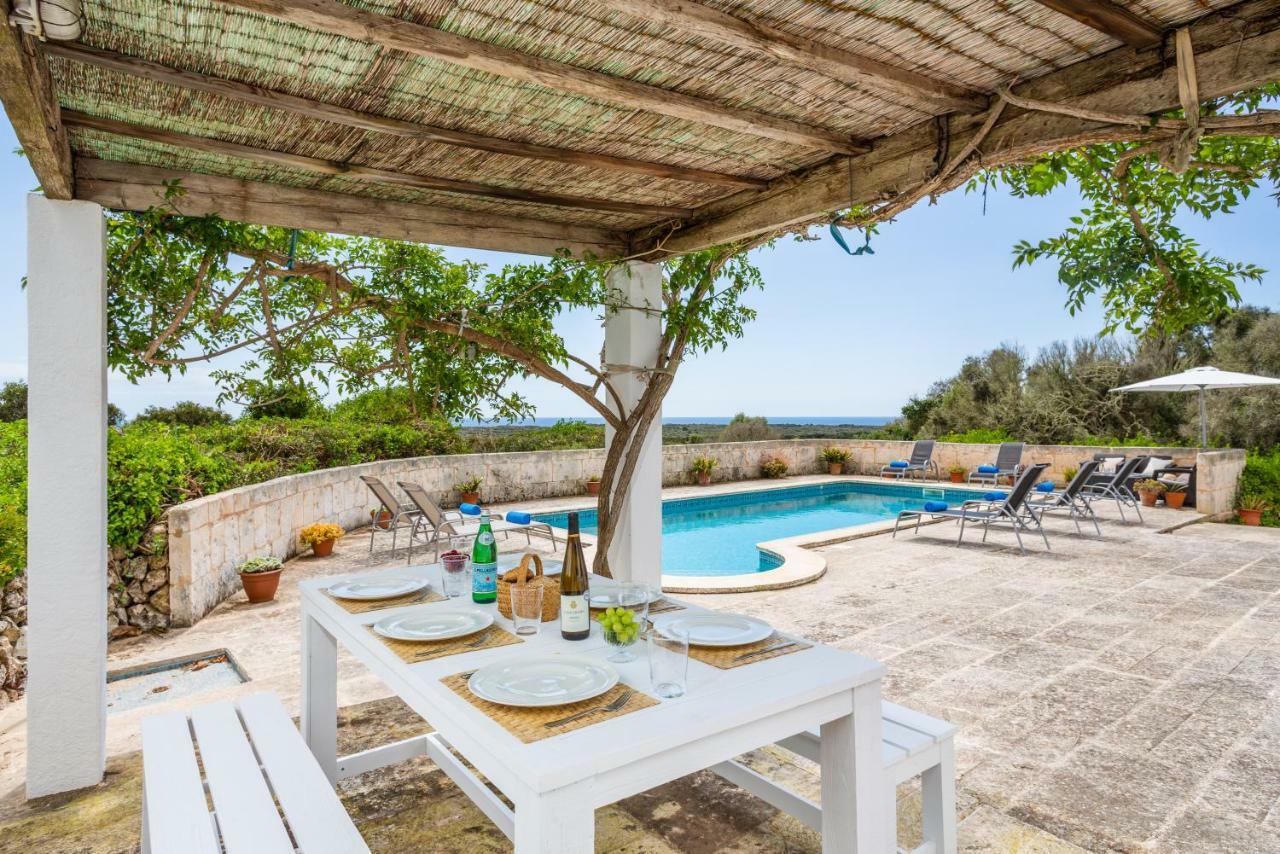 Finca Binicalaf Vell Cala En Porter  Bagian luar foto